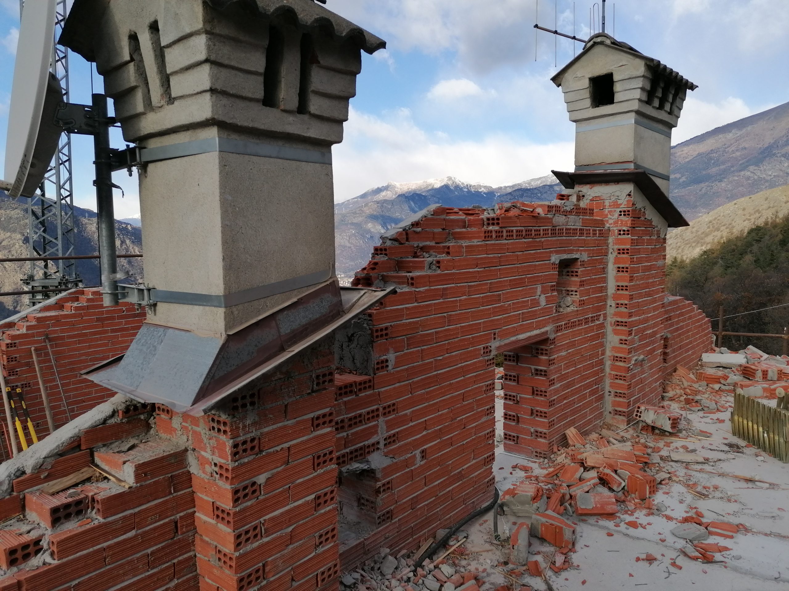 Demolizione tetto